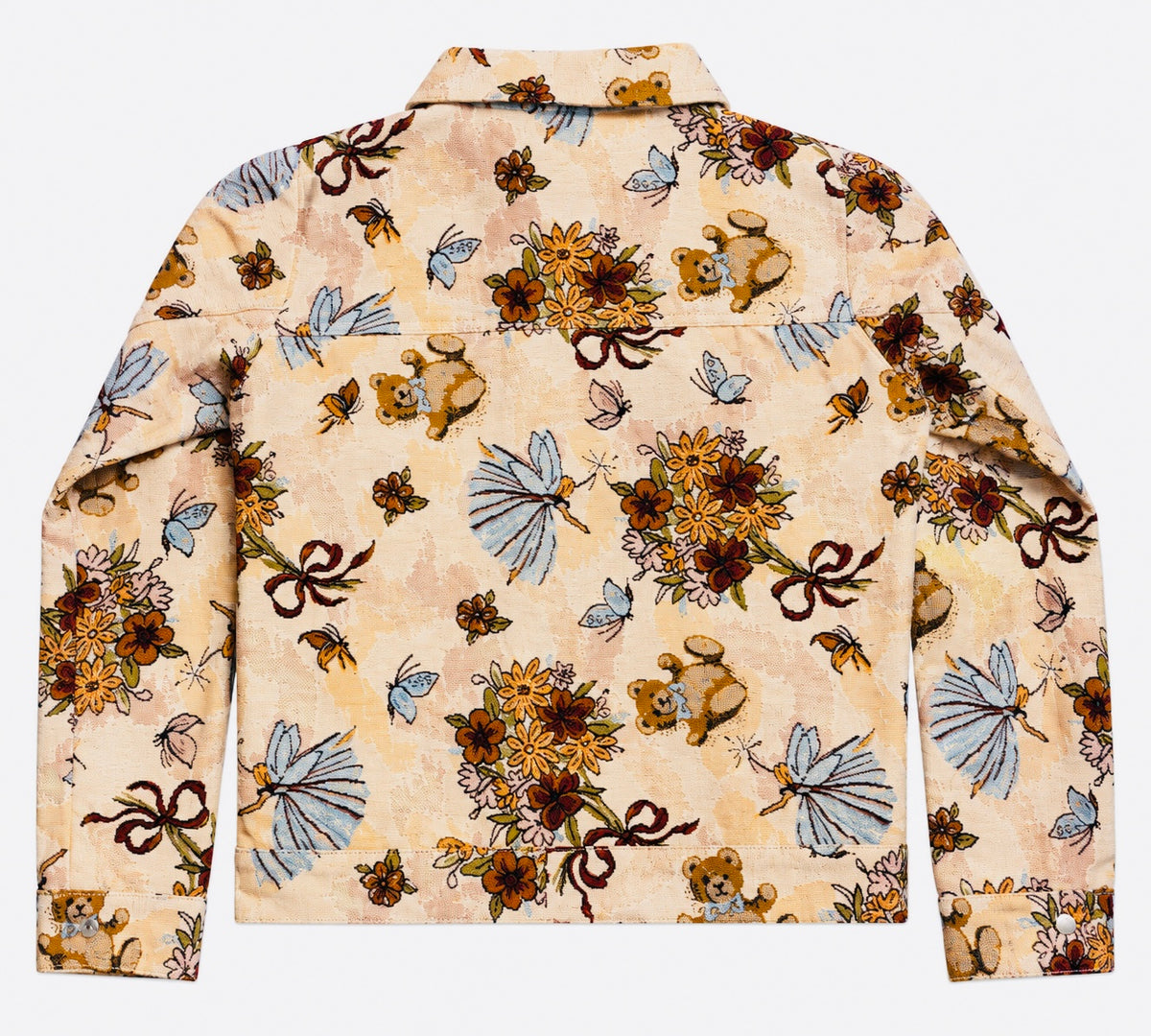 GOAR Floral Jacquard Zip Jacket